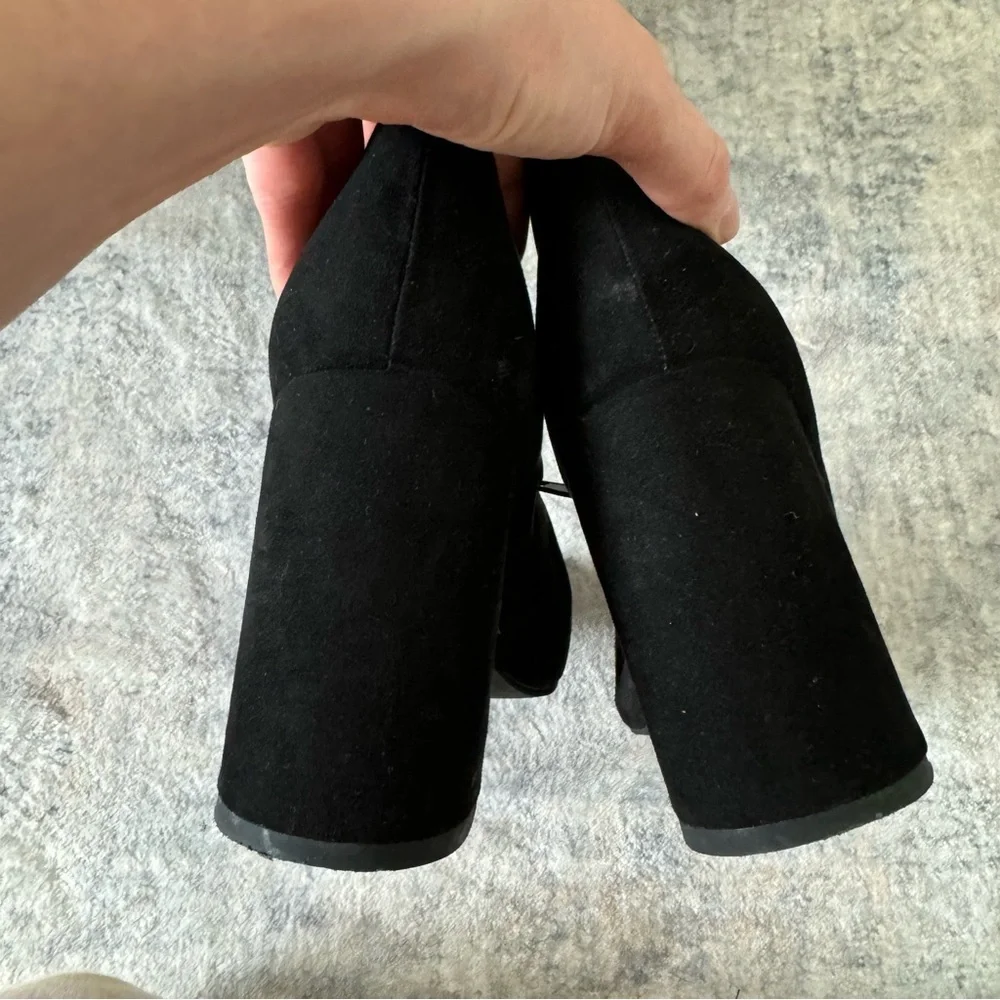 Forever 21 over the knee lace up heeled boots Sz 9 - Picture 9 of 10